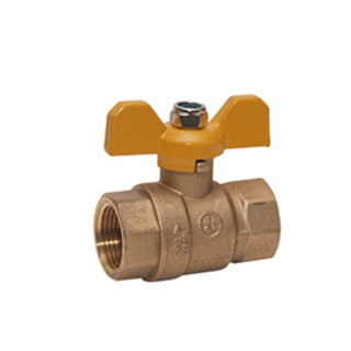 1" FPT Brass Ball Valve w/T Handle 600 PSI CWP 150 WSP
