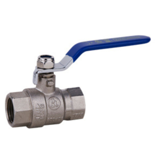 1" FPT Nickel-Plated Brass Ball Valve 600 PSI CWP 150 WSP