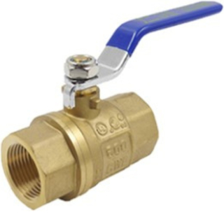 1" FPT Brass Ball Valve 900 Max. Pressure 600 PSI CWP 150 WSP