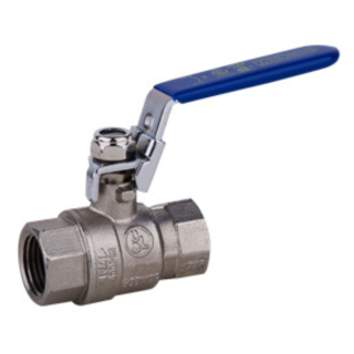 1" FPT Nickel-Plated Ball Valve w/Locking Handle 600 PSI CWP 150 WSP