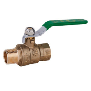 1" MPT x FPT Lead Free Brass Ball Valve 600 PSI CWP 150 WSP