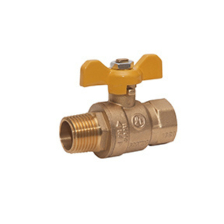 1" MPT x FPT Brass Ball Valve w/ T Handle 600 PSI CWP 150 WSP