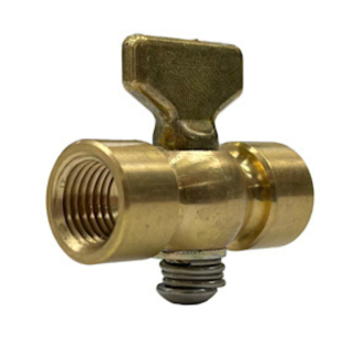Brass Stopcock Plug Valve 1/4 FPT Tee Handle