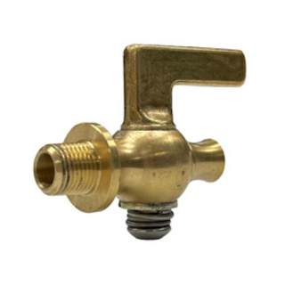 Brass Stopcock Plug Valve 1/2 MPT x Drain Lever Handle