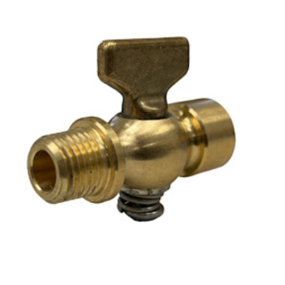 Brass Stopcock Plug Valve 1/4 MPT x FPT Tee Handle