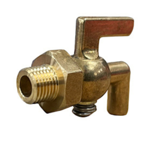 Brass Stopcock Plug Valve 1/2 MPT x Spout Lever Handle