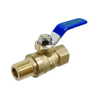 1/4" MPT x FPT Mini Brass Ball Valve w/Lever Handle 600 PSI CWP 150 WSP
