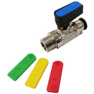 1/2" M X Tube Inline Mini Valve w/ Handle Insert Set