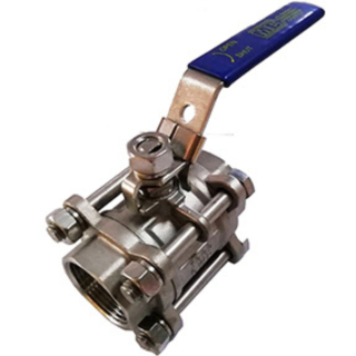 1" FPT 316SS 3PC Ball Valve w/Locking Handle 1000 PSI CWP 150 WSP