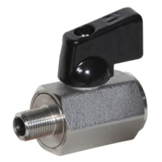 1/2" MPT x FPT 316SS Mini Ball Valve 800 PSI CWP 150 WSP