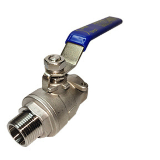1" MPT x FPT 316SS Ball Valve w/Lever Handle 2000 PSI CWP 150 WSP