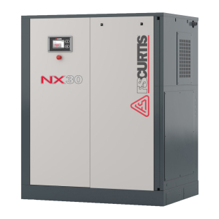 25 HP - 100 CFM - 230/3 Voltage - NXB Base Mounted w/ Dryer - Rotary Screw Air Compressor