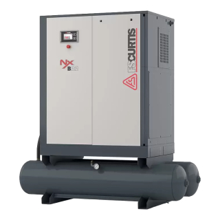 25 HP - 100 CFM - 230/3 Voltage - 120 Gallon Tank - NXB Tank Mounted - Rotary Screw Air Compressor