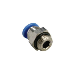 1/4" OD Tube x 1/4" BSPP - Male Straight Connector - Push to Connect Fitting