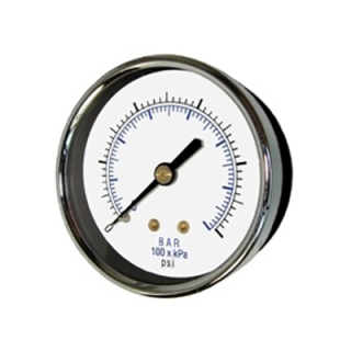 PSB15-100 | 1.5" Dry Pressure Gauge 0-100 PSI Back Mount 1/8"NPT