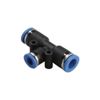 1/2" x 3/8" OD Tube - Tee Reducer - Push to Connect Fitting