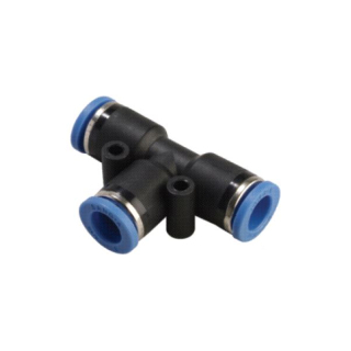 1/2" OD Tube - Tee Union - Push to Connect Fitting