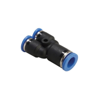 1/2" x 1/2" OD Tube x 1/4" OD Tube - Y Reducer - Push to Connect Fitting