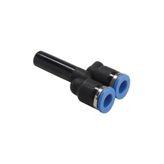 1/2" Stem x 3/8" OD Tube - Y Plug In Reducer - Push to Connect Fitting