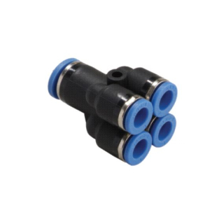 1/4" x 5/32" (4mm) OD Tube - Double Y Reducer - Push to Connect Fitting