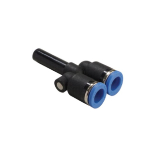 1/2" Stem x OD Tube - Y Plug In Adaptor - Push to Connect Fitting