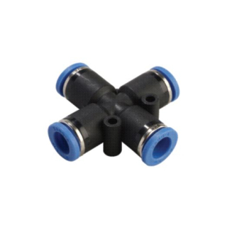 1/2" OD Tube - Cross Union - Push to Connect Fitting