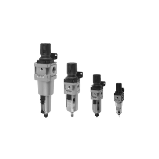 1/2" NPT - Filter Regulator w/ Bracket, Auto Drain, and Gauge