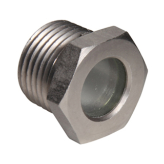 1/2" MPT - CS Nickel Plated Body - Sight Glass