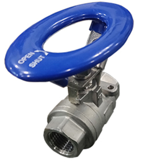 1" FPT - 1000 PSI - Locking Oval Handle - 316 Stainless Steel - Ball Valve