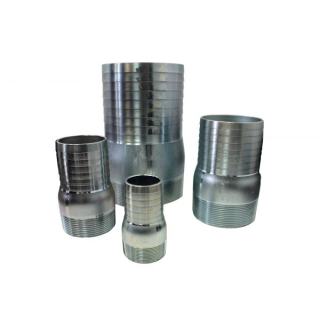 1" NPT - King Combination Nipple - 316 Stainless Steel Pipe Fitting