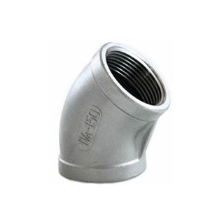 1" NPT - Female 45 Elbow - 316 Stainless Steel Pipe Fitting