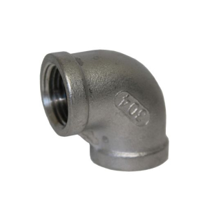 1" NPT - Female 90 Elbow - 316 Stainless Steel Pipe Fitting