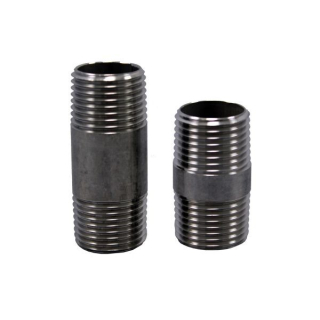 1" NPT x 2" Length - Long Nipple - 304 Stainless Steel Pipe Fitting