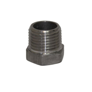 1" NPT - Hex Plug - 316 Stainless Steel Pipe Fitting