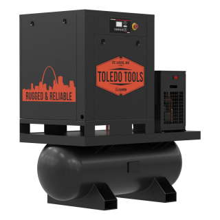 7.5 HP - 24.7 CFM - 230/3 Voltage - 53 Gallon Tank - TT Ultra Pack - Rotary Screw Air Compressor