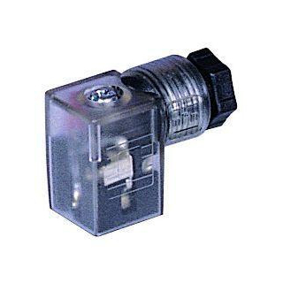 110V AC - Form C - DIN Connector for Solenoid Valves - w/ LED