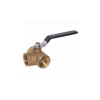 Midline Valve VBHR234 Premium Brass Full Port Ball Valve with Chain and Cap 1/2 in Press x Hose Connections 